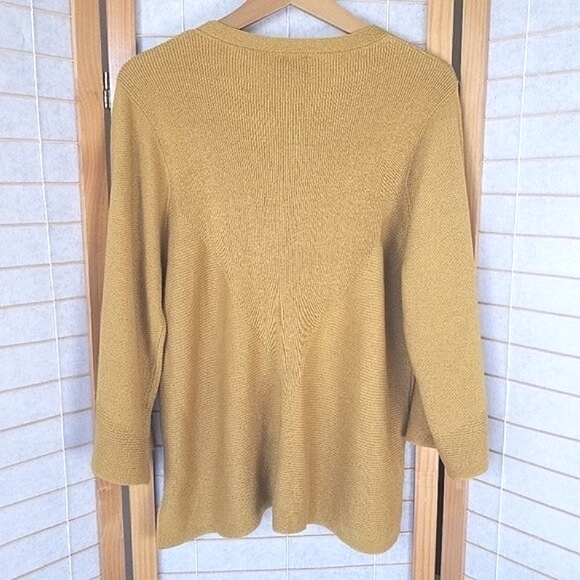 Wool Blend Sweater Bow Detail Size Large Loose Fit Thanksgiving Dinner EUC - Picture 8 of 8